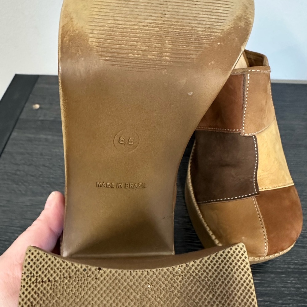 Steve Madden Brown Patchwork Mules - image 5